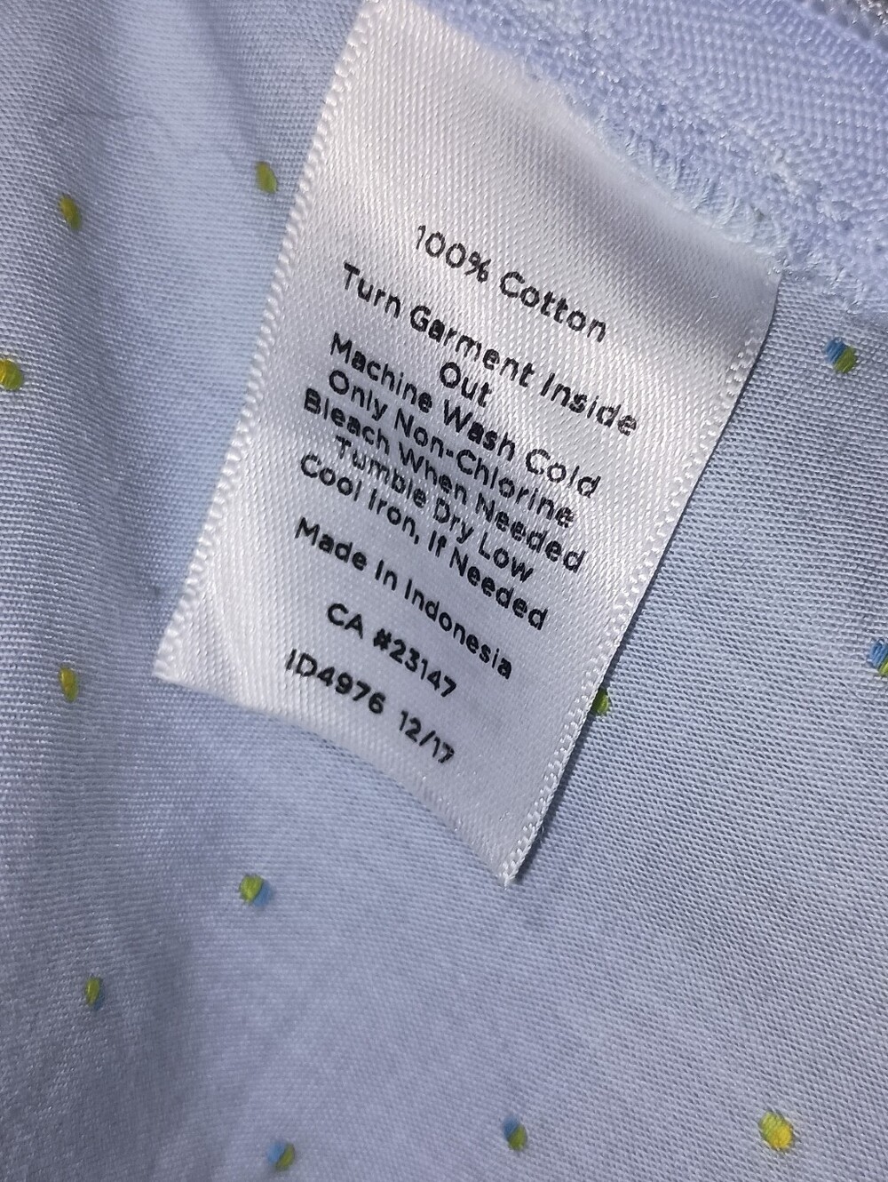 Talbots Sleeveless Ruffled Colorful Swiss Dots Cotton Blouse Medium - Picture 4 of 9